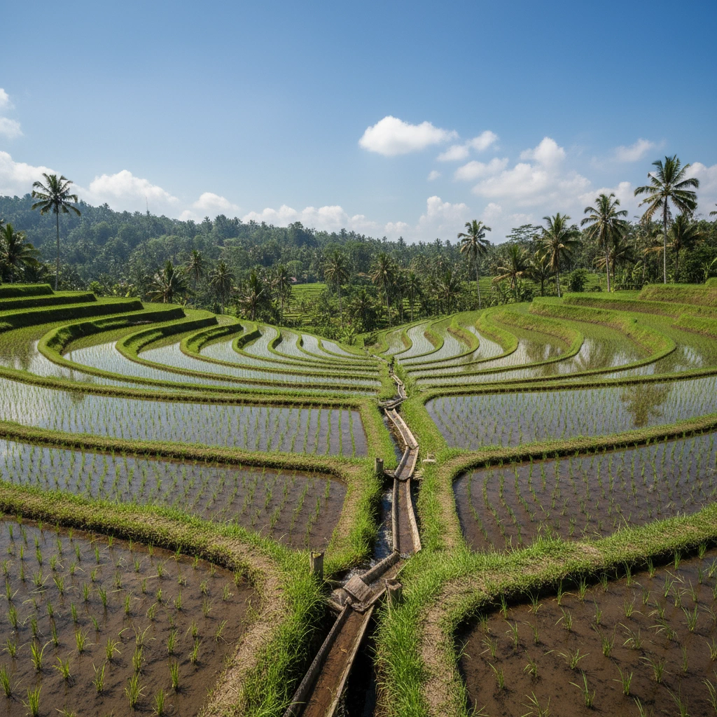 Background Bangunan Irigasi